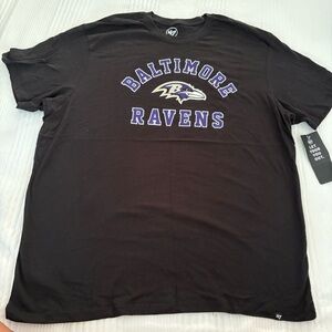 47 Black Baltimore Ravens Short Sleeve Tee